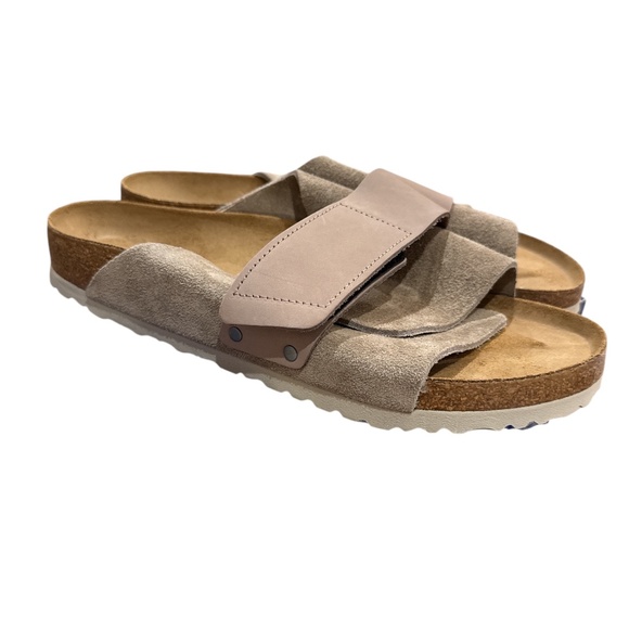 Birkenstock Kyoto Taupe Regular Fit Mens Size 44 US 11 New with Box Comfort - Picture 1 of 7